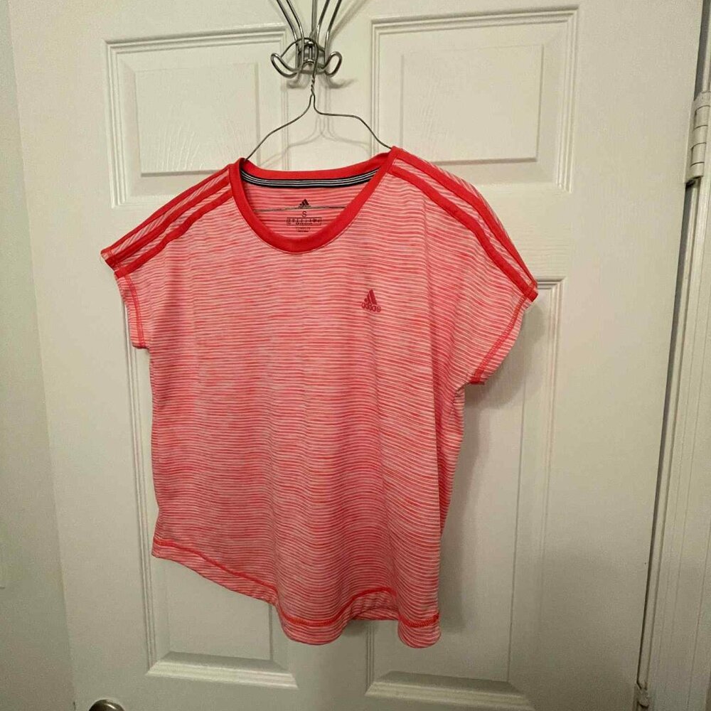 Adidas - Pink - Small - Athletic T-Shirt
